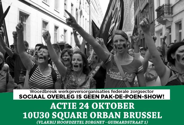 Actie "sociaal overleg is geen pak-de-poen-show!"