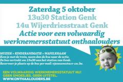 Actie werknemersstatuut onthaalouders Genk