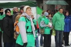 Fotoreportage van de staking onthaalouders in Genk