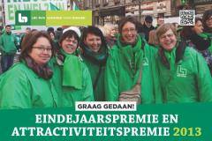 Eindejaarspremie en attractiviteitspremie 2013