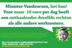 Minister Vandeurzen, een werknemersstatuut voor onthaalouders, het kan!