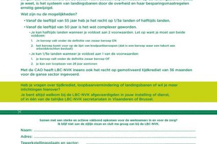 LBC-NVK sluit CAO tijdkrediet en landingsbanen in sector Centra Geestelijke Gezondheidszorg