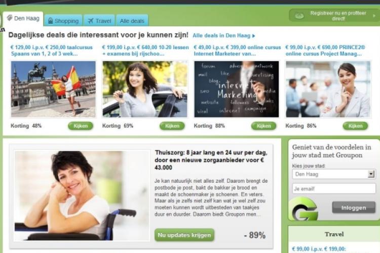 Bespaar 89% op thuiszorg dankzij Groupon