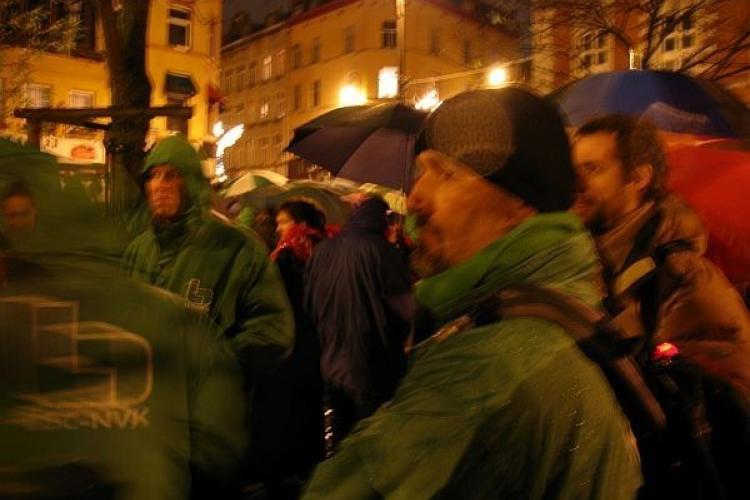 Actie voor vakbondsrechten in Brussel