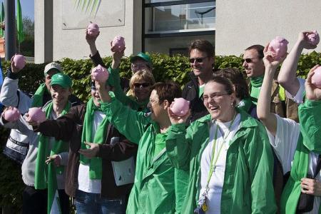 Werknemers beschutte werkplaatsen voeren actie in Tienen