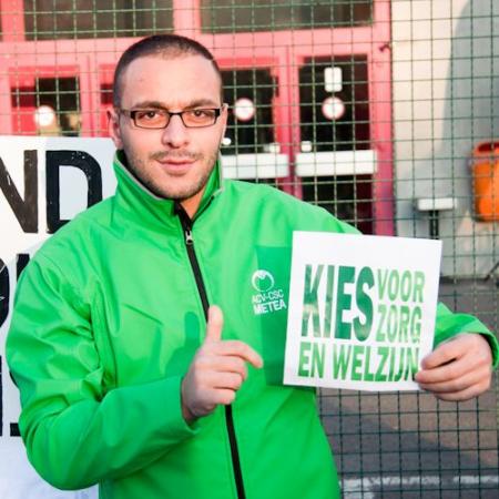 LBC-NVK non-profit op vakbondsmanifestatie tegen besparingsplannen