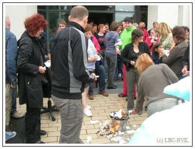 Werknemers Huize Eigen Haard in actie