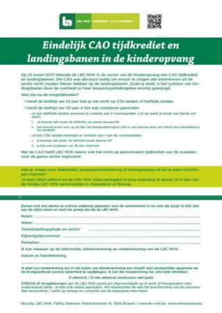 LBC-NVK sluit CAO tijdkrediet en landingsbanen in kinderopvang