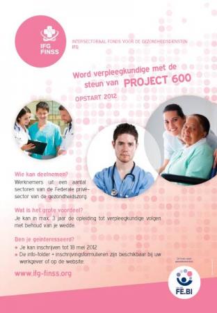 Opleidingsproject verpleegkundigen opnieuw van start in schooljaar 2012-2013